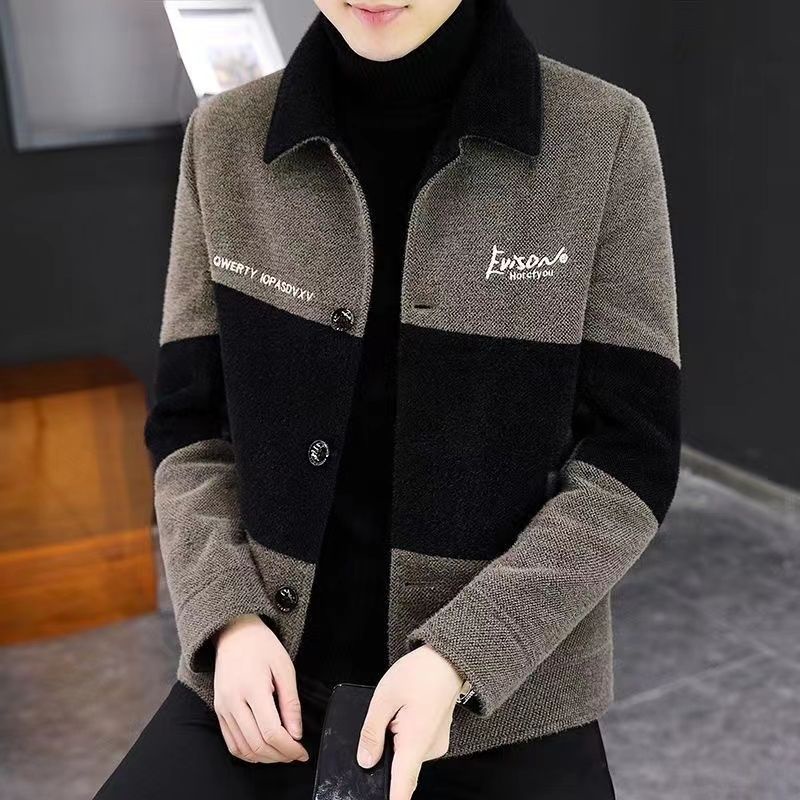 Jaket lelaki adidashoodie Áo Khoác Len Dày Dáng Ôm Thời Trang Thu Đông 2022 Cao Cấp Dễ Phối Đồ Cho Nam