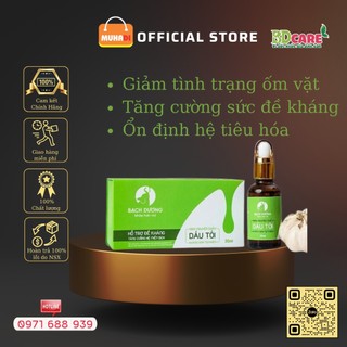 Dầu tỏi Bạch Dương Được chiết xuất từ tỏi ta Kinh Môn và tỏi cô đơn Sơn La có hàm lương allicin lớn nhất trên thị trường