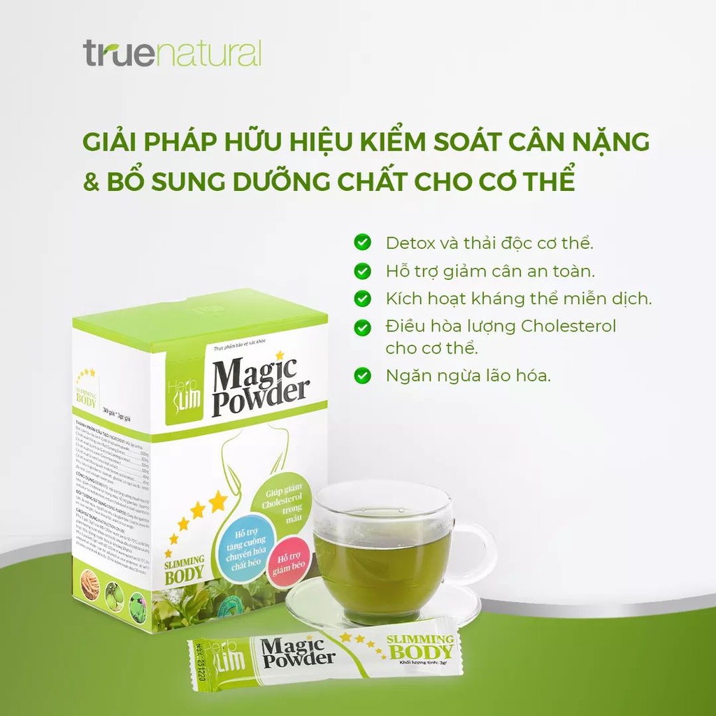 Bột Cần Tây Hồng Sâm Herbslim Magic Powder - Giảm Cân Thanh Lọc Cơ Thể