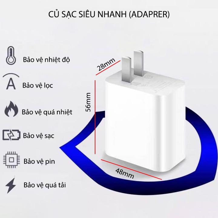 Cục sạc siêu nhanh 67W-120W tùy chọn