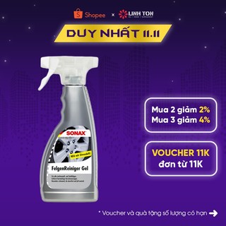 Chai xịt vệ sinh vành - mâm xe sonax felgenreiniger gel 500ml 429200