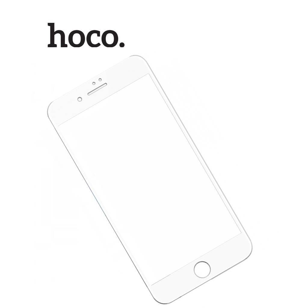 Kính cường lực full màn hình Hoco CG3 độ cứng 9H bảo vệ mắt, chống bám vân tay cho iPhone 7PLUS/8PLUS ( Trắng)