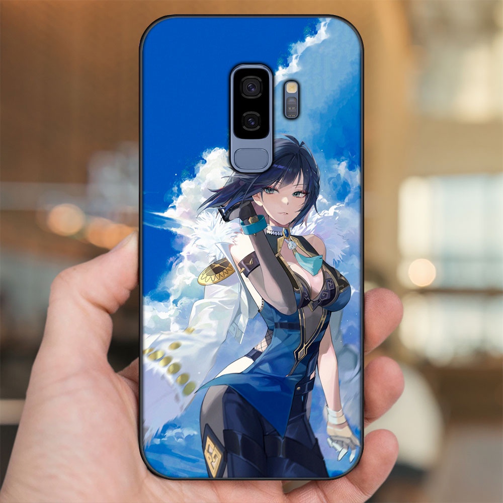 Ốp lưng Samsung S9 Plus viền đen in hình Yelan Genshin Impact