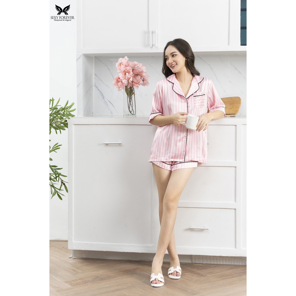 Sexy Forever Đồ Bộ Pyjama Lụa cao cấp Calla