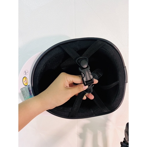 NÓN MŨ BẢO HIỂM MÀU TRẮNG