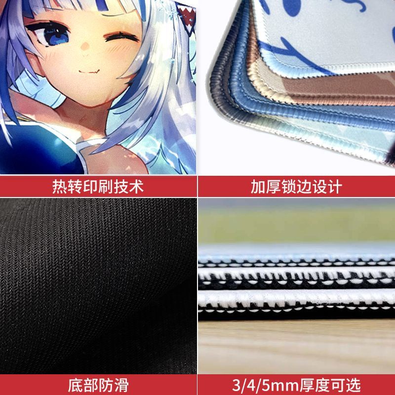 Miếng Lót Chuột Và Bàn Phím Máy Tính Chống Trượt Hình Hoạt Hình Dễ Thương