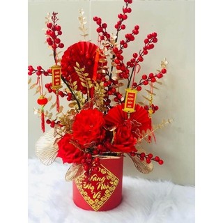 Cành đào đông - chùm cherry 1m