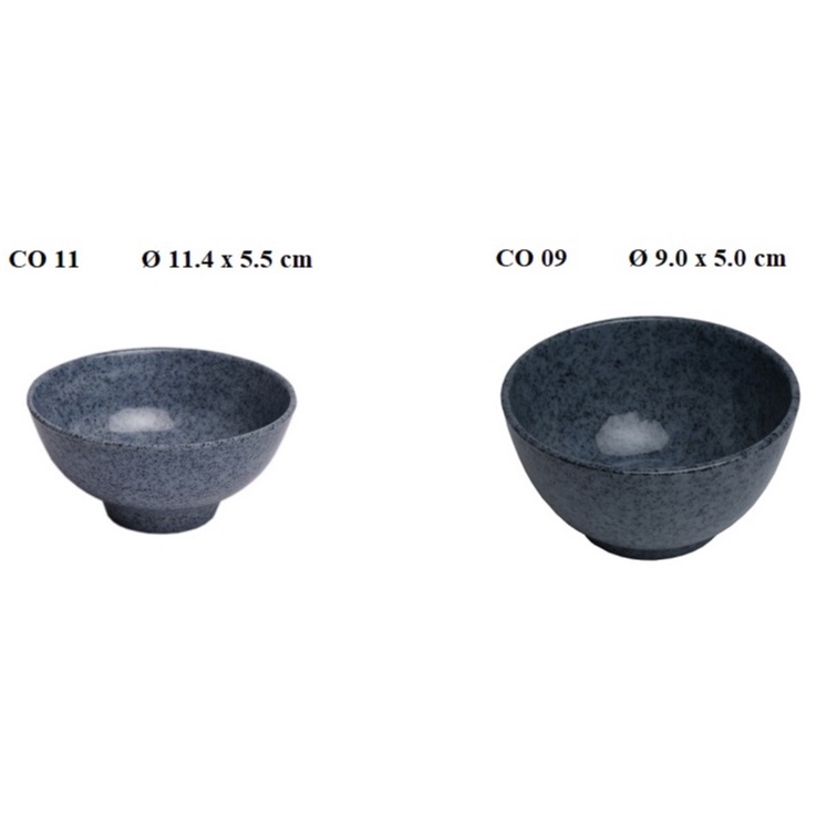 Chén đựng cơm,chè nhựa Melamine vân đá xanh