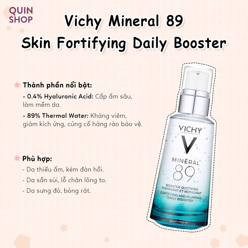 Tinh Chất Dưỡng Ẩm Vichy Mineral 89 Skin Fortifying Daily Booster