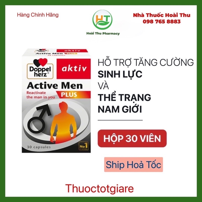 Doppelherz Aktiv Active Men plus - Hỗ trợ tăng cường sinh lực cho nam giới