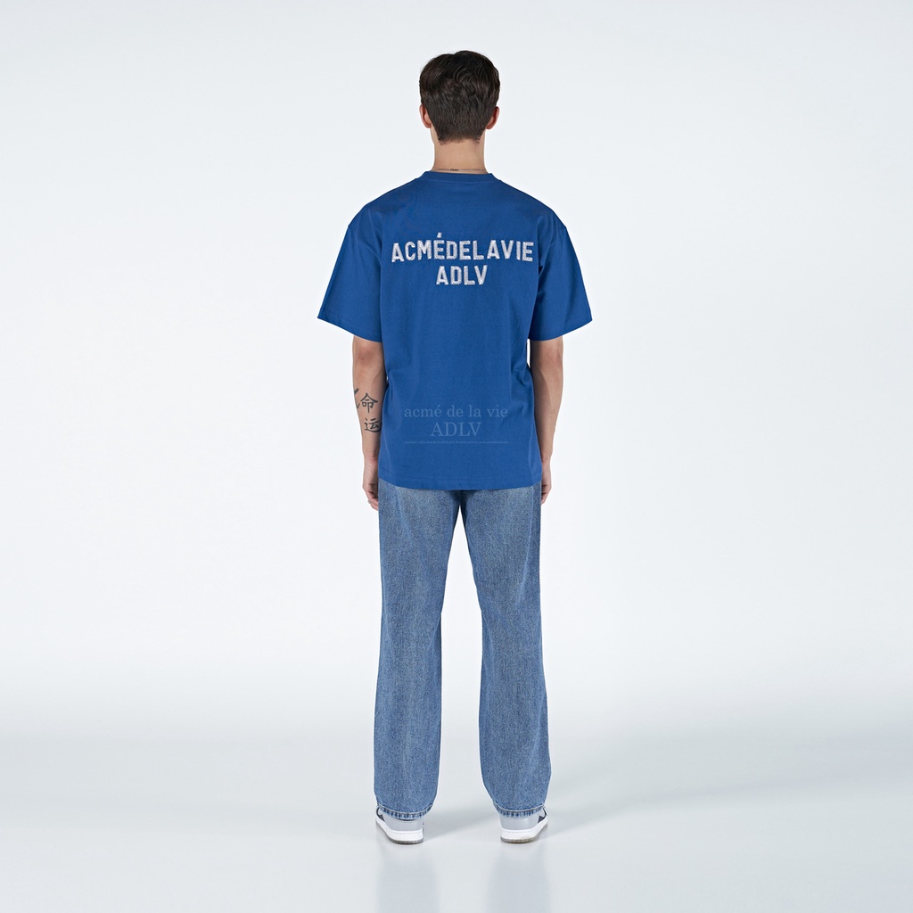 Áo Thun ADLV Stitch Embroidered màu Xanh dương Unisex