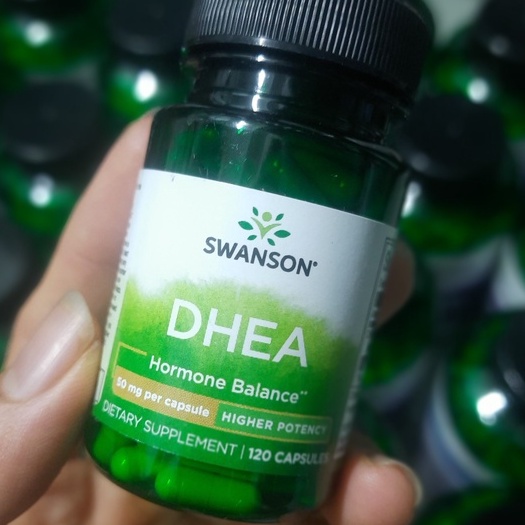 Swanson  Viên Uống DHEA - Tăng Sinh Lý Nam Cân Bằng Nội Tiết Tố 50mg