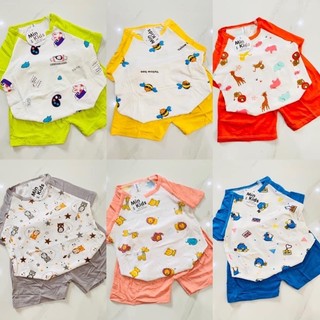 Combo 3 bộ cộc tay thun lạnh ( CHỌN SIZE KHÔNG CHỌN MẪU)