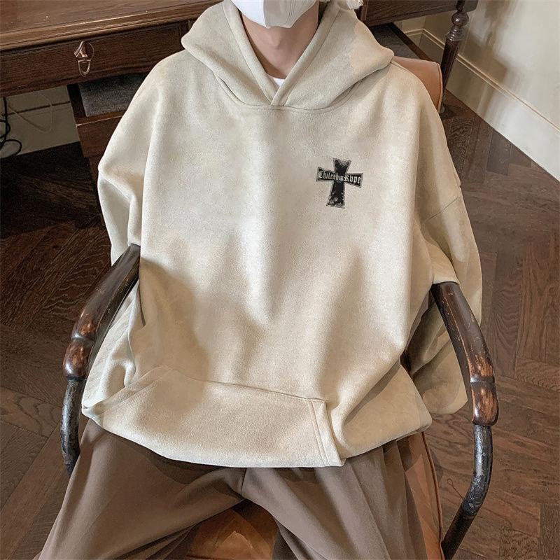 Áo Khoác Da Lộn Lót Nhung Dày Dặn Có Nón Thời Trang Thu Đông Cho Nam Và Nữ 150kg