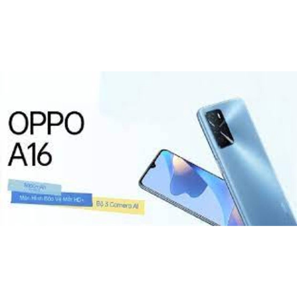 điện thoại Oppo A16 2022 Chính Hãng 2sim Ram 6/128G, Cày Liên Quân-Free Fire-PUBG mượt mà, Bảo hành 12 Tháng - BCC 01 | BigBuy360 - bigbuy360.vn