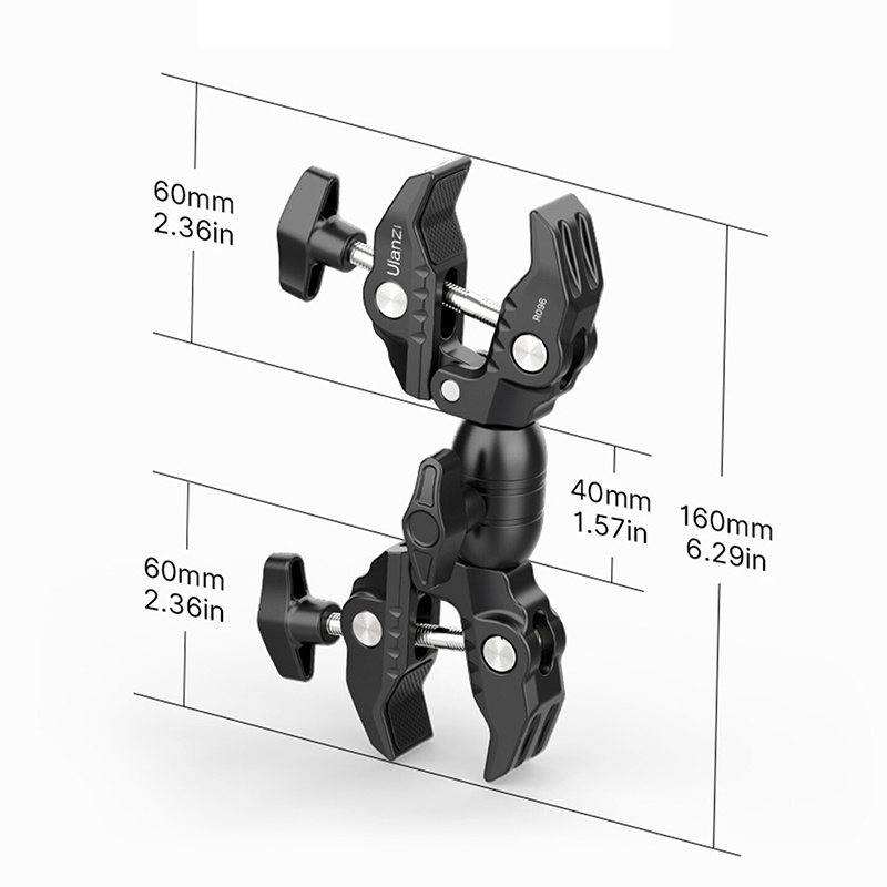 Ulanzi R094 / Ulanzi R096 - Kẹp Đa Năng Xoay 360°, Chịu Tải 1.5 Kg