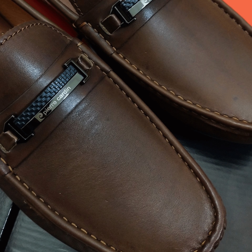 Giày lười da nam cao cấp Pierre Cardin đủ size - PC01