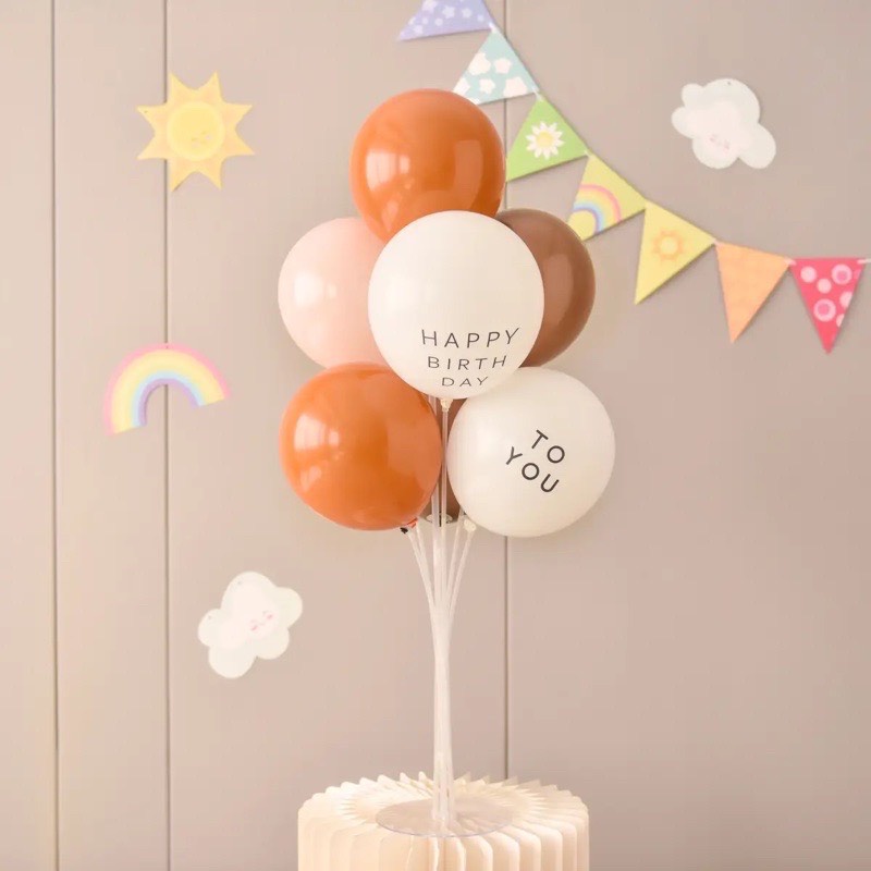 Trụ 7 Gắn Bóng Trang Trí Sinh Nhật Sinh Động, Phụ Kiện Trang Trí Sự Kiện, Party