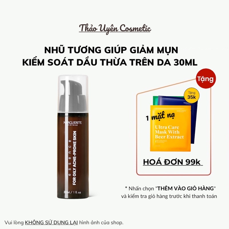 Nhũ Tương Giải Quyết Mụn, Kiềm Dầu Narguerite 30ml