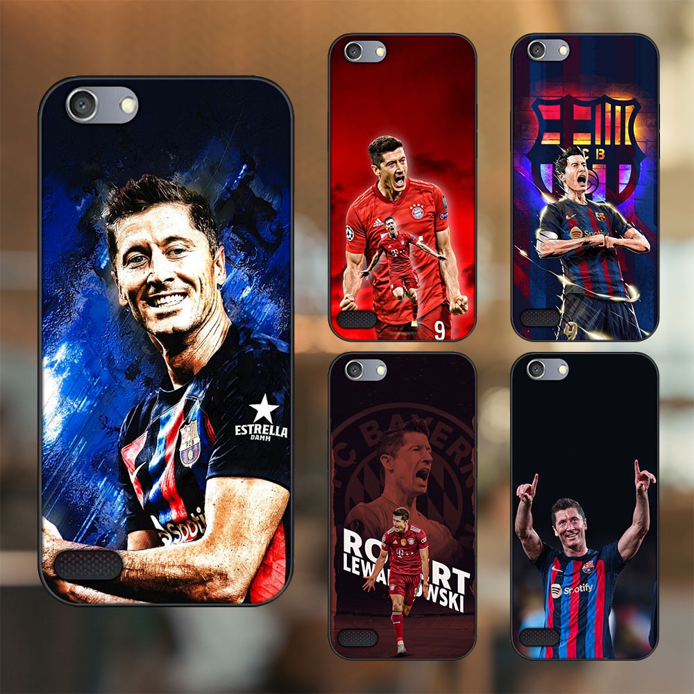 Ốp lưng Oppo A33 Neo 7 viền đen in hình Lewandowski Barcelona Bayern Munich