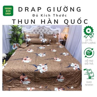 Bộ drap thun lạnh Hàn Quốc từ 1m đến 1m8x2m, có bán drap lẻ không vỏ gối