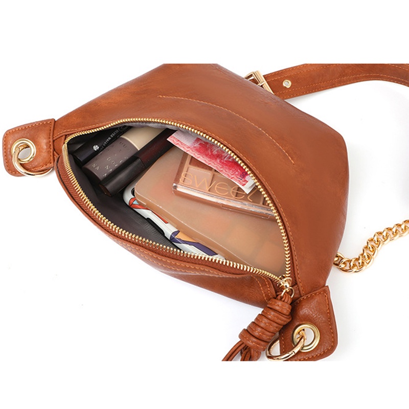 Túi Đeo Chéo Có Khóa Kéo Phong Cách retro Thời Trang Cho Nữ