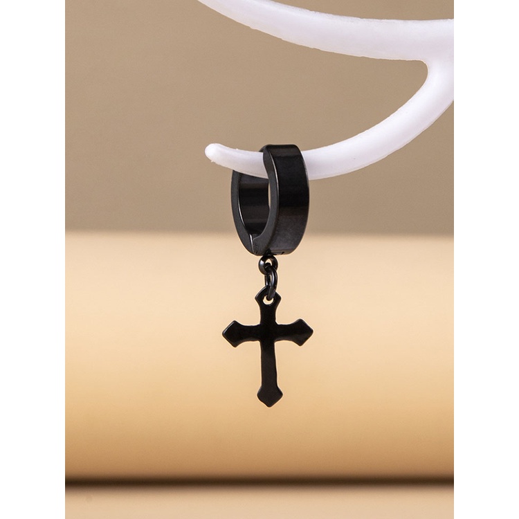 Bông Tai Dạng Móc Bằng Thép Không Gỉ Chống Dị Ứng Thiết Kế Đơn Giản Thời Trang Cho Nam Và Nữ