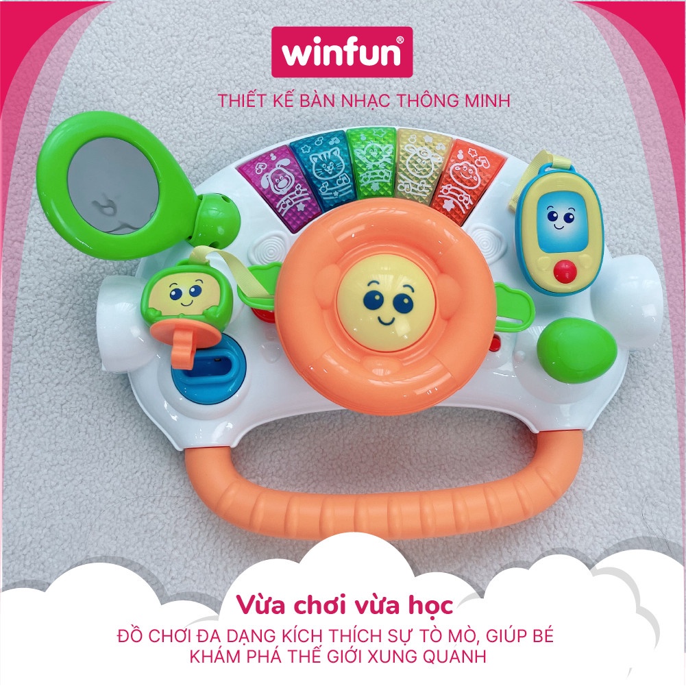 Kệ chữ A kết hợp xe tập đi, bàn tập đứng cho bé có nhạc Winfun 0846 đồ chơi cho bé sơ sinh tới 3 tuổi