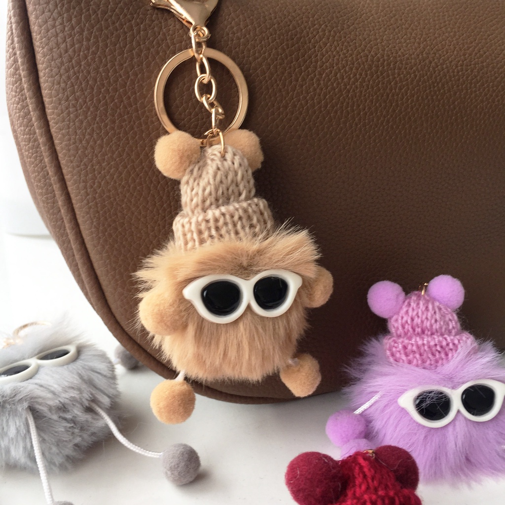 Móc Khóa Túi Búp Bê Nhiều Màu cute Sáng Tạo Có Móc Khóa Kim Loại HAI BẢY MK1