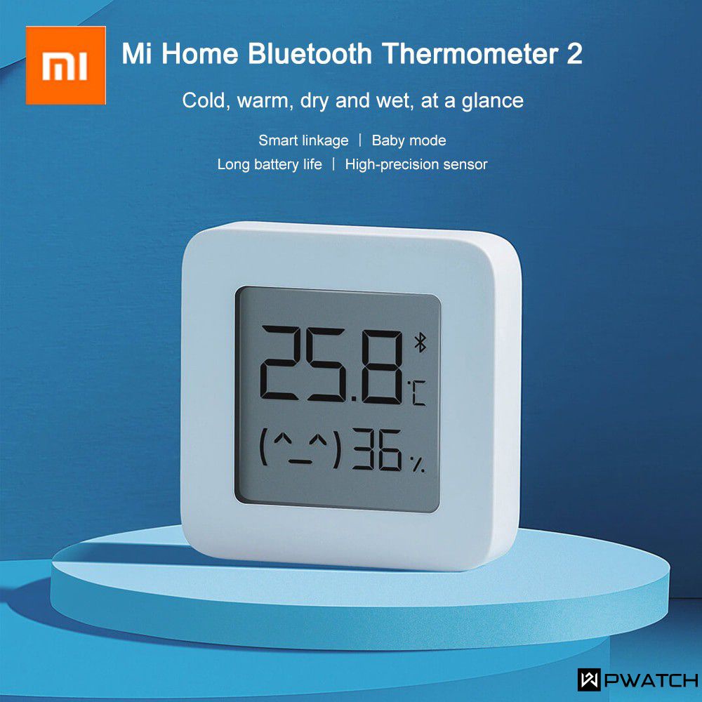 Xiaomi Mijia Nhiệt Kế Thông Minh 2 Nhà Ẩm Kế Rõ Ràng Tiêu Thụ Thấp Màn Hình Tích Cao Cấp Sensirion Cảm Biến Nhiệt Độ Và Độ Ẩm 【Pwatch】