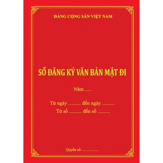Sổ đăng ký văn bản mật đi
