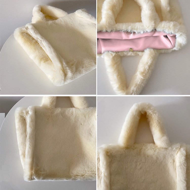 Túi xách IELGY bằng vải lông sức chứa lớn thoải mái sành điệu thời trang cho nữ