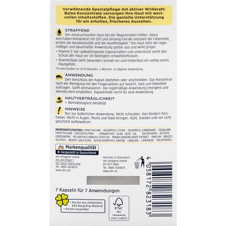 Viên serum Balea dưỡng da dạng vỉ