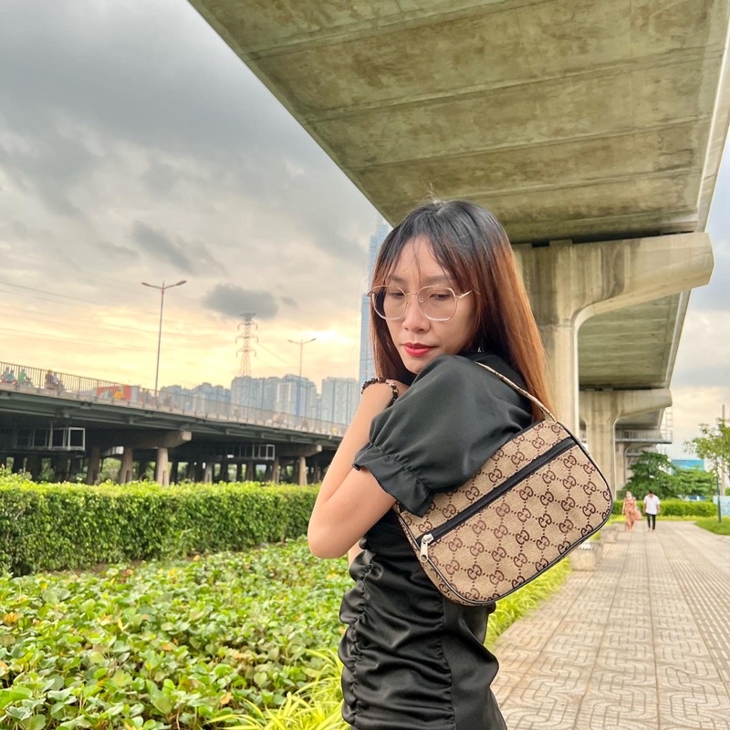 TÚI SI ĐEO VAI HOẠ TIẾT NÂU