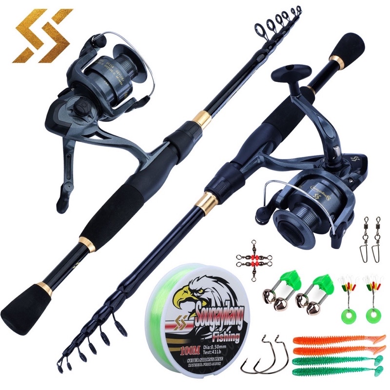 Cần câu máy shimano cao cấp, tặng kèm máy và phụ kiện