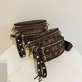 Túi Xách Nữ Đeo Chéo, Đeo Bụng Nhiều Ngăn MK Hàng Quảng Châu Cao Cấp Queen Bee MK08