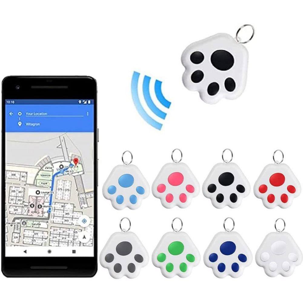 Móc Khóa Mini Thông Minh Thanh Lịch Định Vị GPS Bluetooth Không Dây Cho Người Già Và Trẻ Em Hình Dấu Chân Chó Mèo Cho Trẻ Em / Ví / Thú Cưng