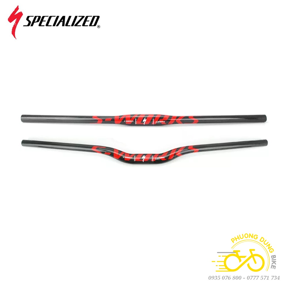 Ghi đông ngang Carbon T800 xe đạp S-WORKS 31.8x 660mm