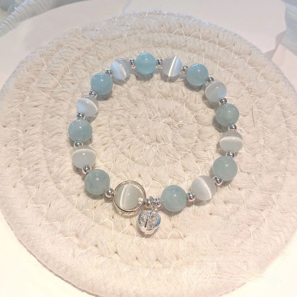 Vòng Tay Đá Opal Phong Cách Mới Đơn Giản Làm Quà Tặng Cho Bạn Gái / Học Sinh