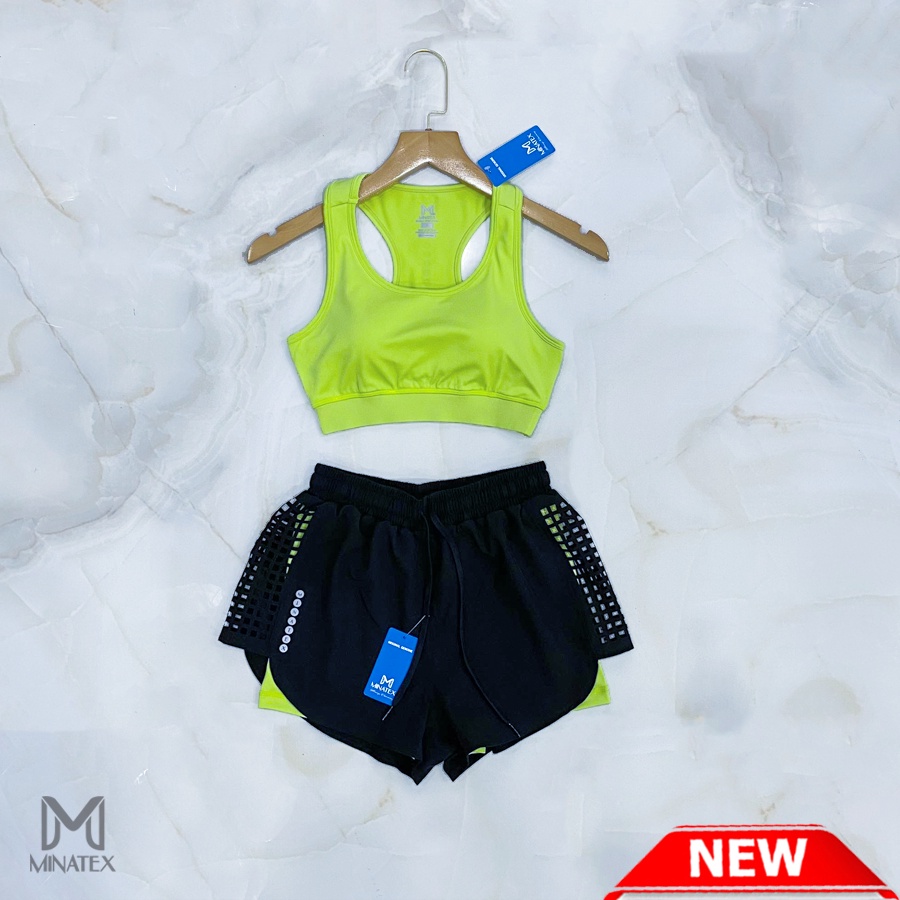 Bộ thể thao nữ, bộ tập gym, earobic siêu yêu Minatex