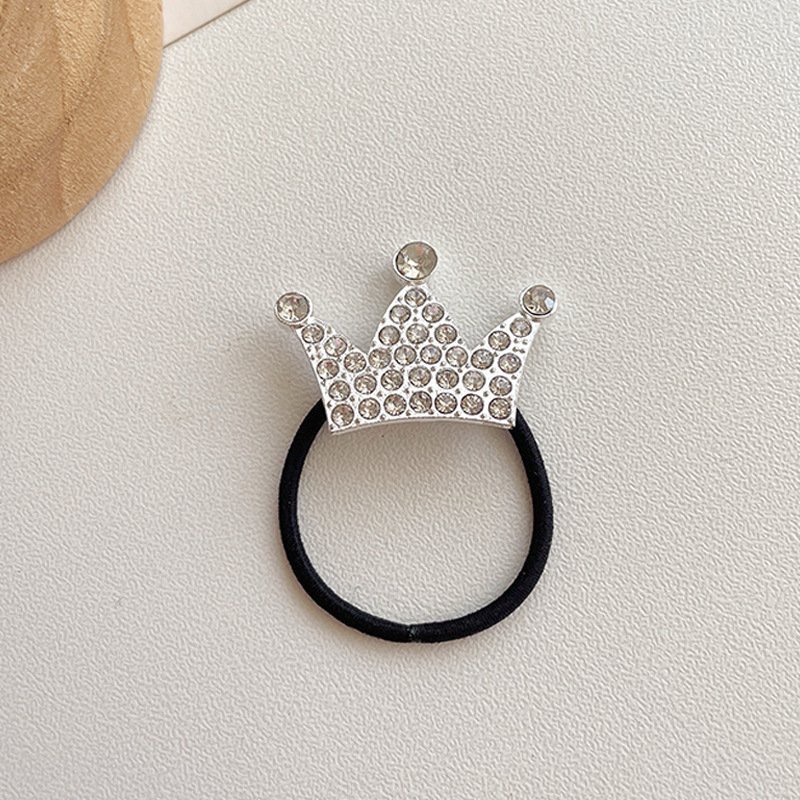 Dây buộc tóc vương miện nhỏ nhắn xinh xắn siêu dễ thương phụ kiện tóc cho bé gái