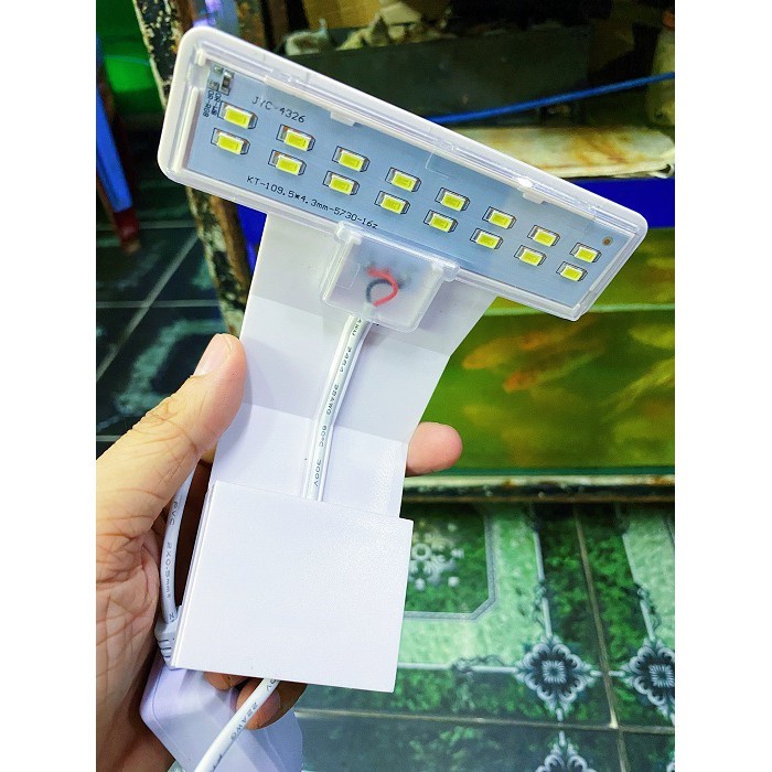 Đèn LED đổi màu M280 kẹp thành hồ cá thủy sinh LED Clip light đèn 3 màu