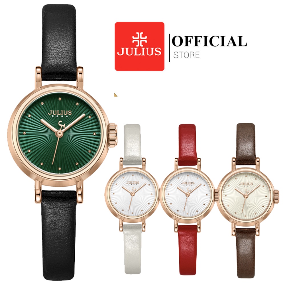 Đồng hồ nữ Julius JA-1371 dây da | Julius Official