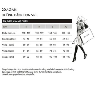 Thanh lý áo sơ mi nữ 20AGAIN cổ bèo size S (NEW)