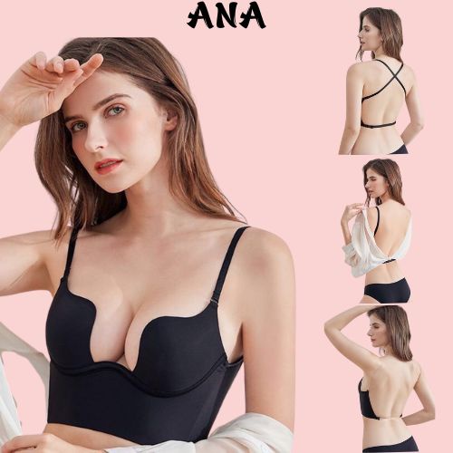 Áo Ngực Khoét Sâu Hở Lưng Chữ U mặc Được Nhiều Kiểu Có Tặng Kèm Dây Trong ANA 255