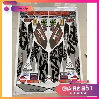 Tem rời xe satria Fi báo đốm (rời)