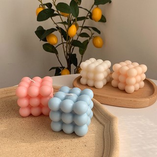 Nến thơm decor khối rubik, trang trí phòng, background chụp ảnh - coen candle