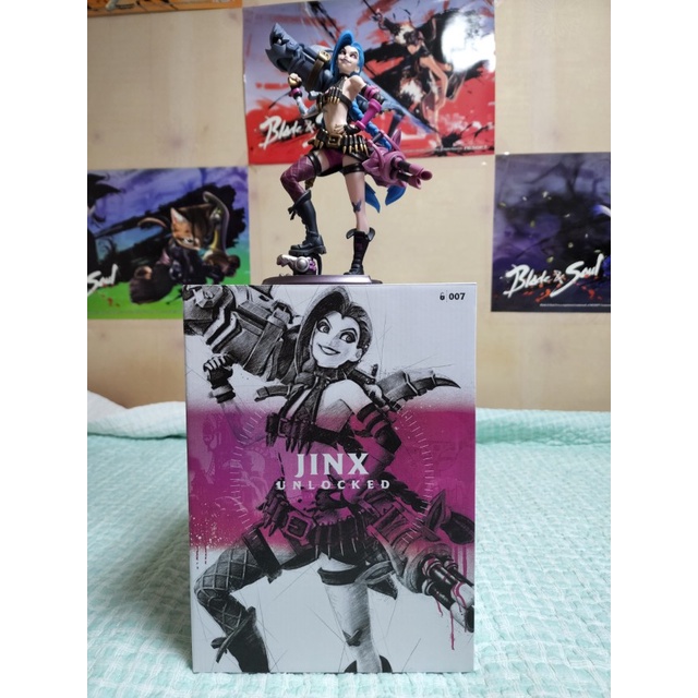 Mô hình LMHT Jinx 25cm - JINX UNLOCKED STATUE  - Figure LMHT Liên Minh Huyền Thoại