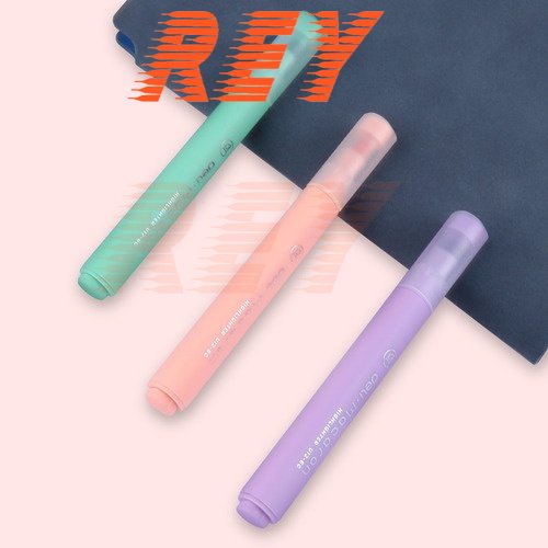 Hộp 6 bút dạ quang highlighter gồm 6 màu macaron Miyou Deli U12-6C