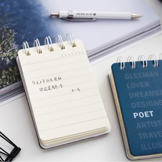 Sổ tay A7 lò xo kép, sổ da, sổ bìa trong, sổ Klong kẻ ngang 100 trang, 200 trang, sổ hải tiến nhiều mẫu
